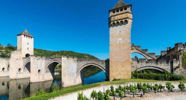 Brücke Valentré auf dem Jakobsweg - Via Podiensis