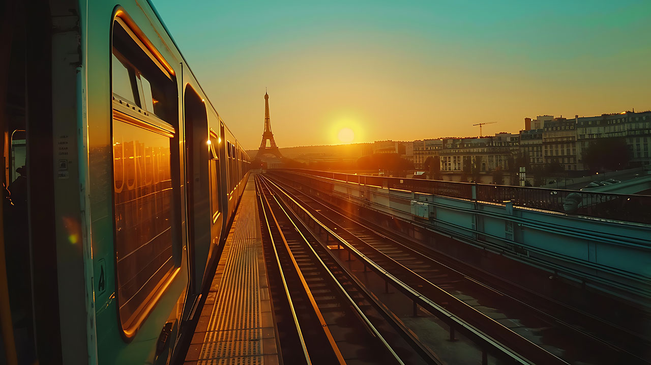 Traumreise mit dem Zug durch Frankreich